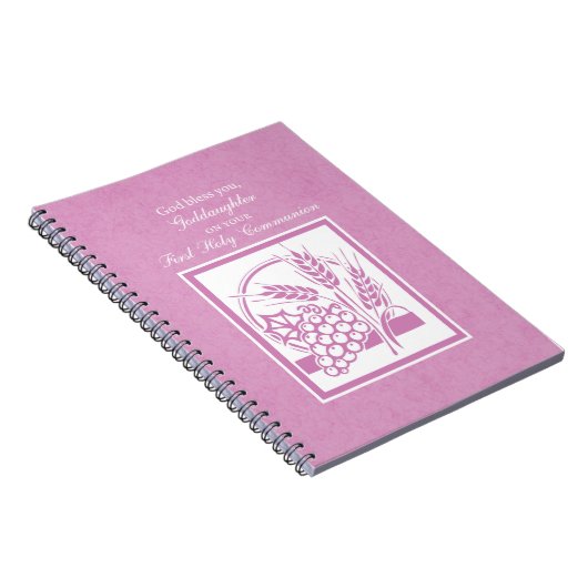 Goddochter First Commune, Roze Notitieboek (Rechterzijde)