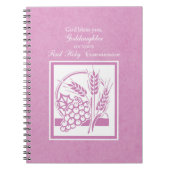 Goddochter First Commune, Roze Notitieboek (Voorkant)