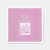 Goddochter First Commune, Roze Servetten (Voorkant)