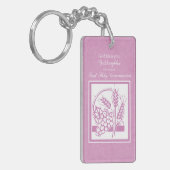 Goddochter First Commune, Roze Sleutelhanger (Voorkant Links)