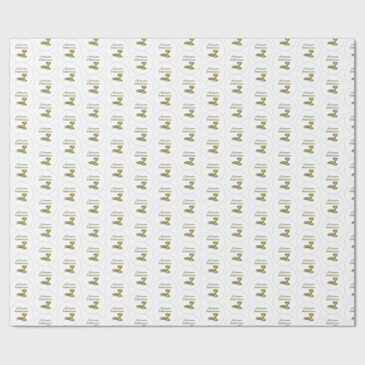 , Goddochter First Communion Chalice Cadeaupapier (Vlak)