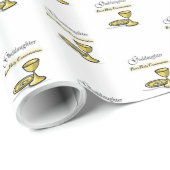 , Goddochter First Communion Chalice Cadeaupapier (Rol Hoek)