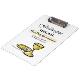 , Goddochter First Communion Chalice Klembord