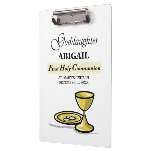 , Goddochter First Communion Chalice Klembord (Links)