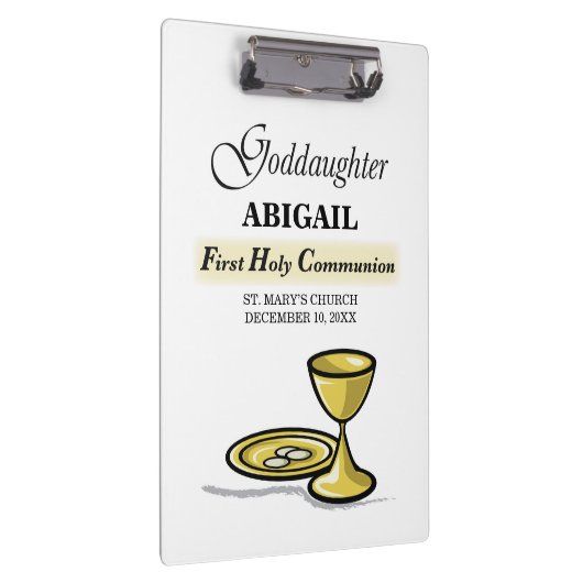 , Goddochter First Communion Chalice Klembord (Rechts)