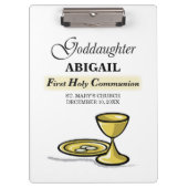 , Goddochter First Communion Chalice Klembord (Voorkant)