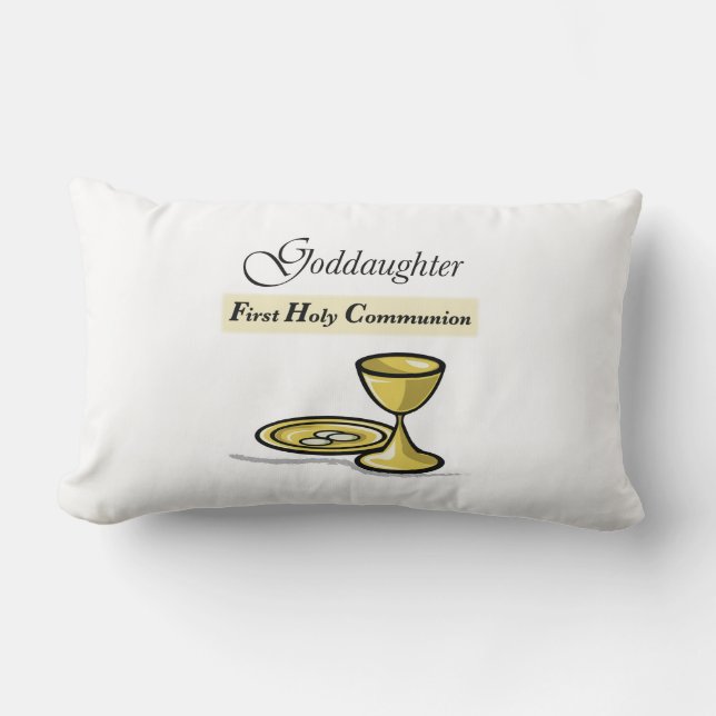, Goddochter First Communion Chalice Kussen (Voorkant)