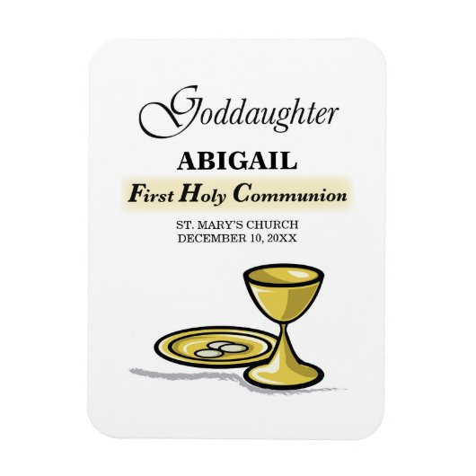 , Goddochter First Communion Chalice Magneet (Verticaal)