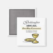, Goddochter First Communion Chalice Magneet (Voorkant / Achterkant)