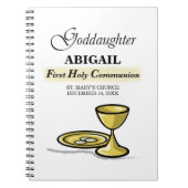 , Goddochter First Communion Chalice Notitieboek (Voorkant)