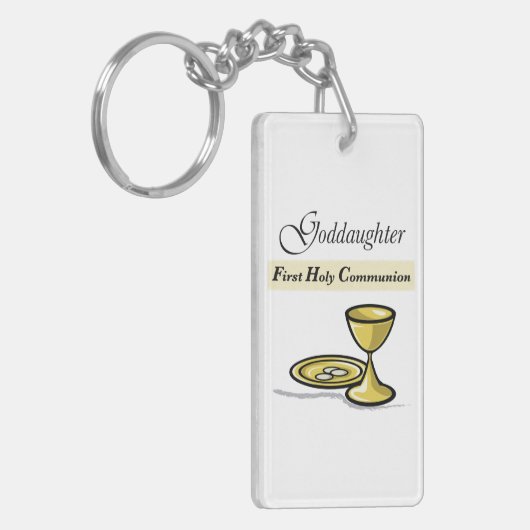 , Goddochter First Communion Chalice Sleutelhanger (Voorkant Links)