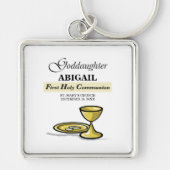 , Goddochter First Communion Chalice Sleutelhanger (Voorkant)