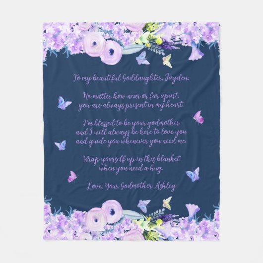 Goddochter Fleece Blanket (Voorkant)