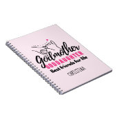 Goddochter Gift - Godmoeder Beste vrienden voor he Notitieboek (Rechterzijde)