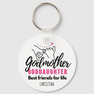 Goddochter Gift - Godmoeder Beste vrienden voor he Sleutelhanger