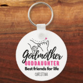 Goddochter Gift - Godmoeder Beste vrienden voor he Sleutelhanger (Voorkant)