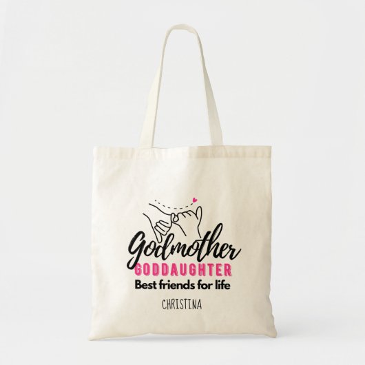 Goddochter Gift - Godmoeder Beste vrienden voor he Tote Bag (Voorkant)