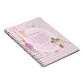 Goddochter Gift Motivatie Words Personalized Notitieboek (Rechterzijde)