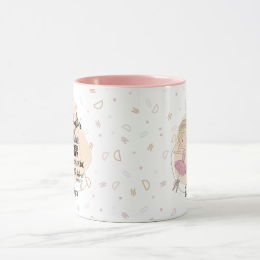 Goddochter Gift QUOTE Proverb Blonde BALLERINA Mok (Midden)