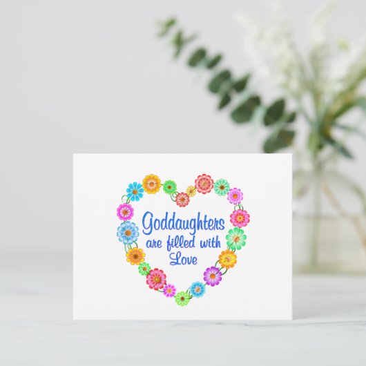Goddochter Love Briefkaart (Staand voorkant)