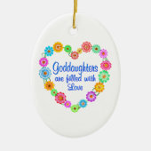 Goddochter Love Keramisch Ornament (Voorkant)