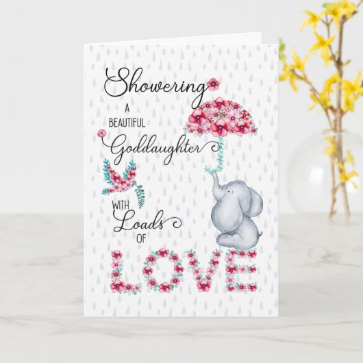 Goddochter Moederdag die je met liefde verrast Kaart (Gele Bloem)