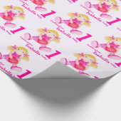 Goddochter naam rag pop art. 1 e verjaardagsrap cadeaupapier (Hoek)