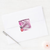Goddochter Poem - 16th Birthday Vierkante Sticker (Envelop)