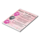 Goddochter Poem - 18e verjaardag Notitieblok (Linkerzijde)