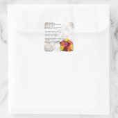 Goddochter Poem - Flowers Design Vierkante Sticker (Tas)