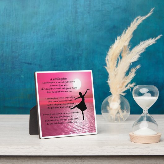 Goddochter Poem Plaque - Ballerina Design Fotoplaat (Insitu)
