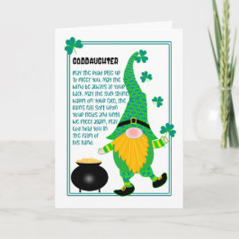 Goddochter St Patrick's Leprechaun Celtic Kaart