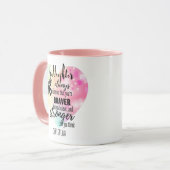 Goddochter Sweet16 Quote Gift Braver Stronger Mok (Voorkant links)