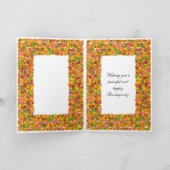 Goddochter Thanksgiving, valbladeren Feestdagen Kaart (Binnen)