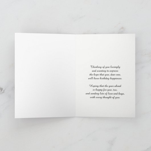 Goddochter Verjaardag Pioenen Kaart (Binnen)