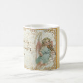 Goddochter Vintage Kunst Engel Gepersonaliseerd Koffiemok (Voorkant rechts)