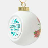 Goddochters maken het leven speciaal keramische bal ornament (Rechts)