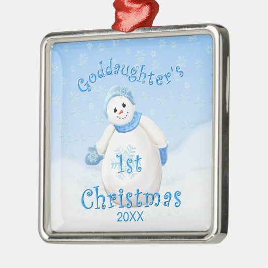 Goddods eerste kerstfeest Snowman Ornament (Links)