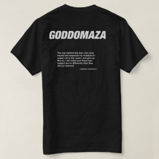 GODDOMAZA BLACK MOMOKO CITEERT ZWART T-SHIRT