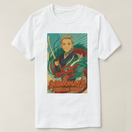 GODDOMAZA DRAGON RIDER 2 T-SHIRT (Design voorkant)