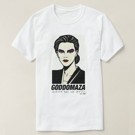 GODDOMAZA EST. 1985 PT. 1 MANNEN WIT T-SHIRT (Design voorkant)