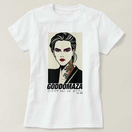 GODDOMAZA OOST 1985 WIT T-SHIRT DRAAK NEK TAT (Design voorkant)