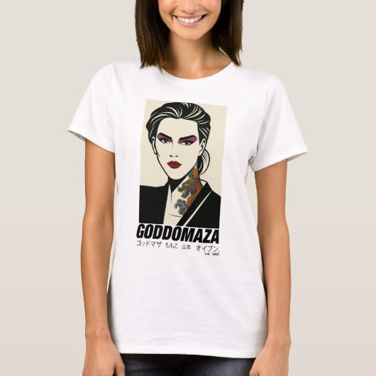 GODDOMAZA OOST 1985 WIT T-SHIRT DRAAK NEK TAT (Voorkant)