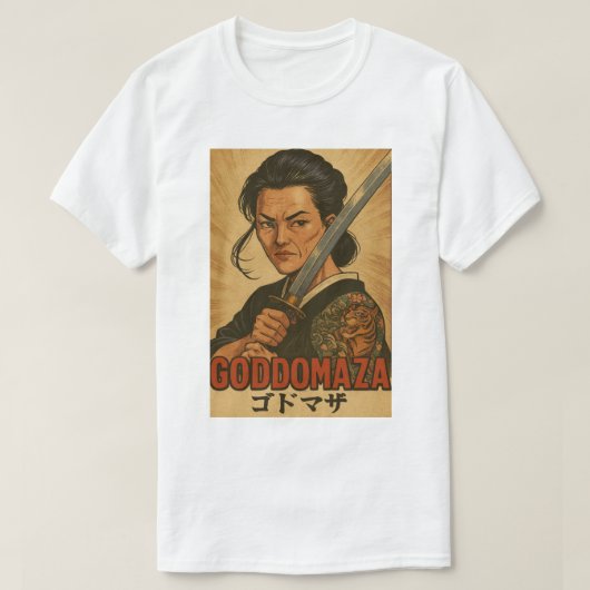 GODDOMAZA SAMURAI FILM POSTER 2 T-SHIRT (Design voorkant)