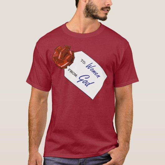 Goden cadeau aan vrouwen t-shirt (Voorkant)