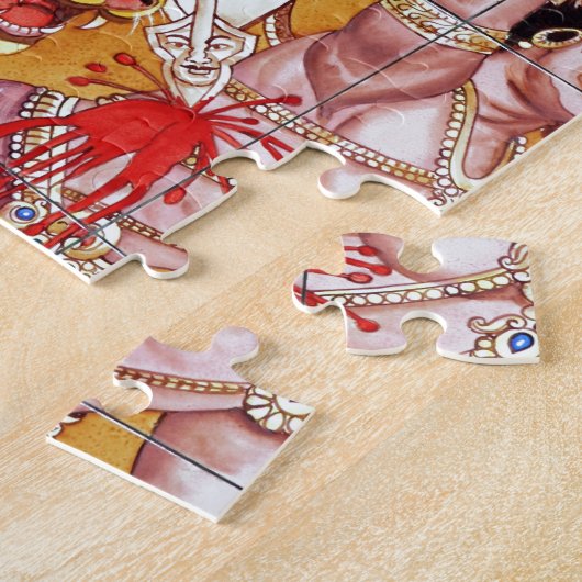 Goden en goden Hindoe tempel Legpuzzel (Zijkant)