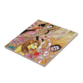 Goden en goden Hindoe tempel Tegeltje (Zijkant)