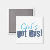 Goden hebben dit blauw magneet (Voorkant / Achterkant)