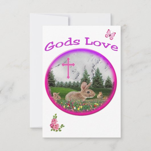 Goden Liefde Bedankkaart (Voorkant)