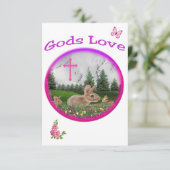 Goden Liefde Bedankkaart (Staand voorkant)